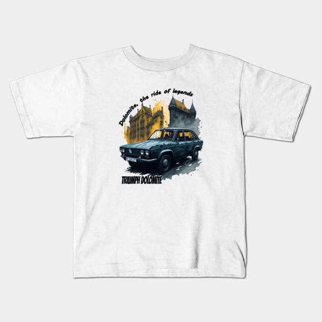 Dolomite, the ride of legends Kids T-Shirt by ElArrogante